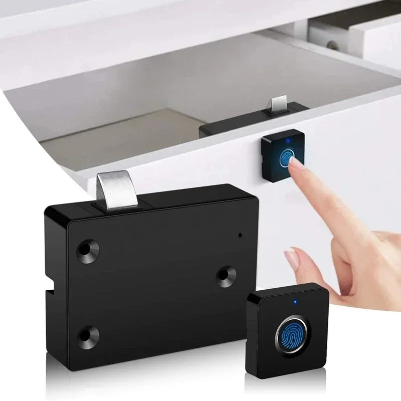 Smart Door Lock Drawer Intelligent Electronic Fingerprint Locks File Cabinet Locks Storage Cabinet  Furniture Finger Print Lock