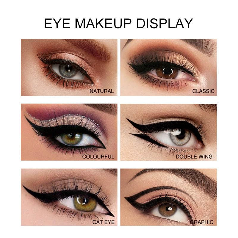 Eyeliner Pen Eye Makeup Liquid Eyeliner - Waterproof Smudge-Proof Eyeliner - Quick Drying Longwearing - Ultrafine Felt Tip Black