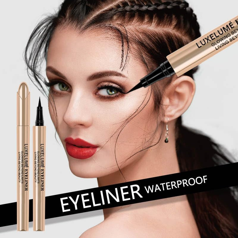 Eyeliner Pen Eye Makeup Liquid Eyeliner - Waterproof Smudge-Proof Eyeliner - Quick Drying Longwearing - Ultrafine Felt Tip Black