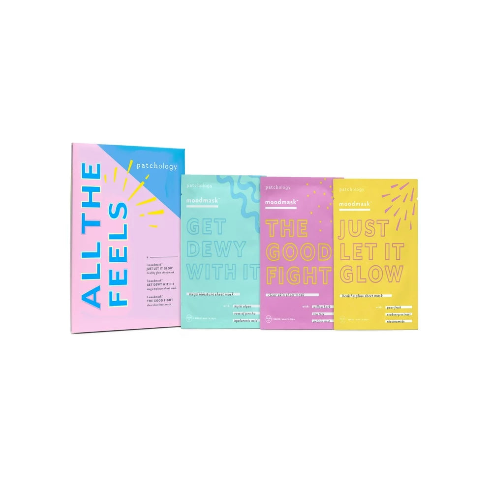 All the Feels Sheet Moodmask Trio for Dry Skin, (3 Pack)