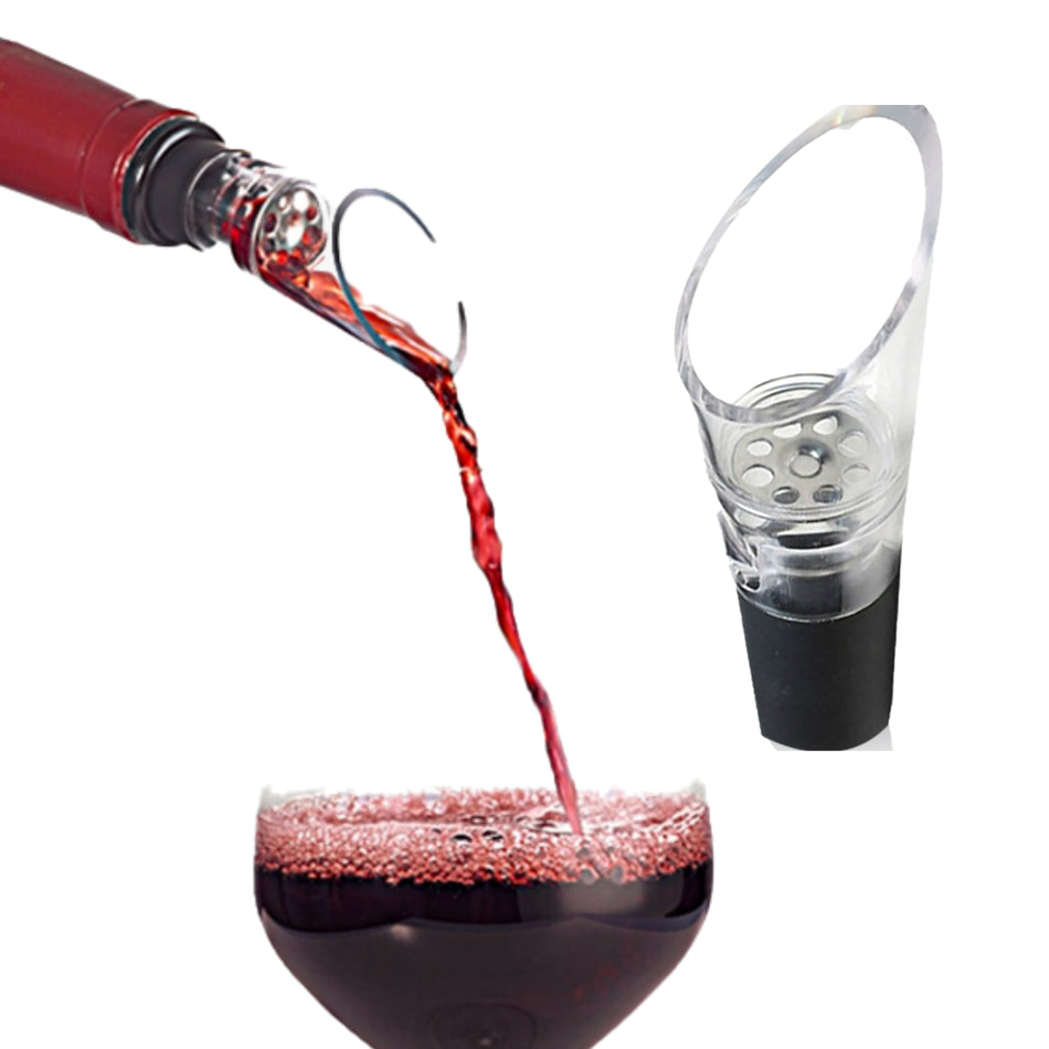 Wine Aerator Pourer Spout – 2-In-1 Diffuser Oxygenator and Pouring Dispenser (1 Pack)