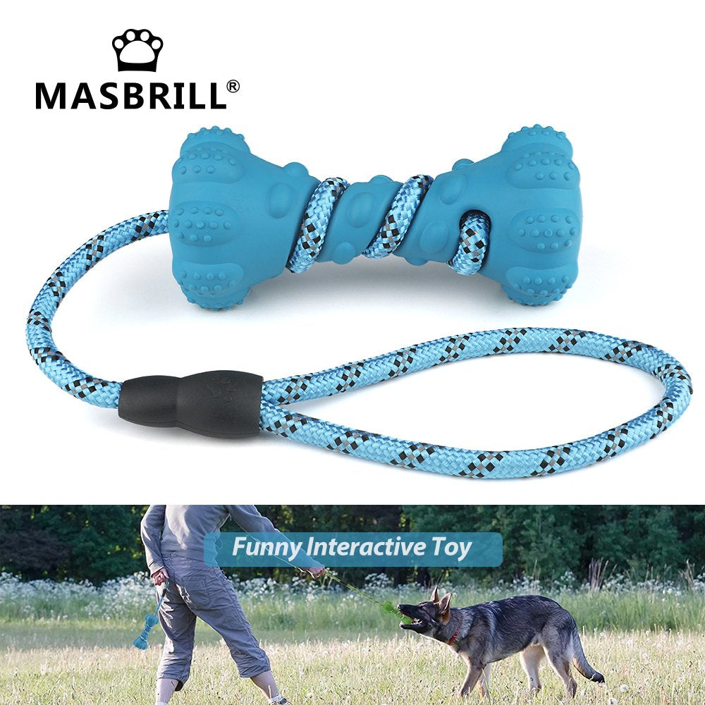 Dog Chew Toys for Aggressive Chewers,Ultra-Durable Natural Rubber Dog Teeth Grinding Toys for Medium Large Aggressive Dogs,Interactive Chew Toy for Dogs Teeth Cleaning Prevent Boredom