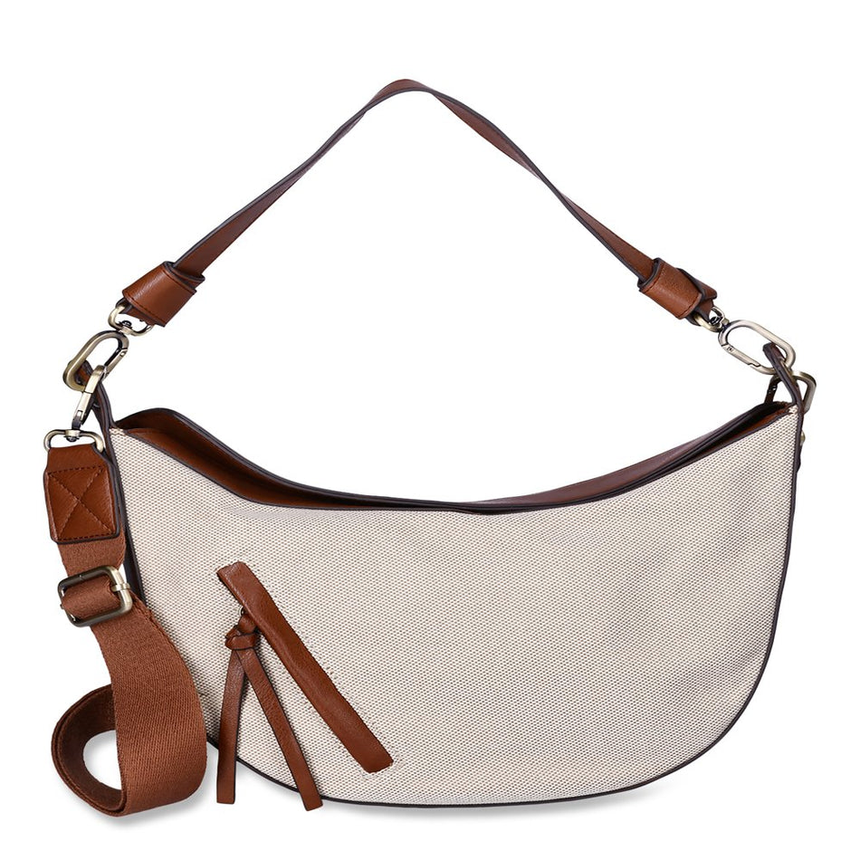 Women'S Selena Hobo Crossbody Bag, Natural Cognac