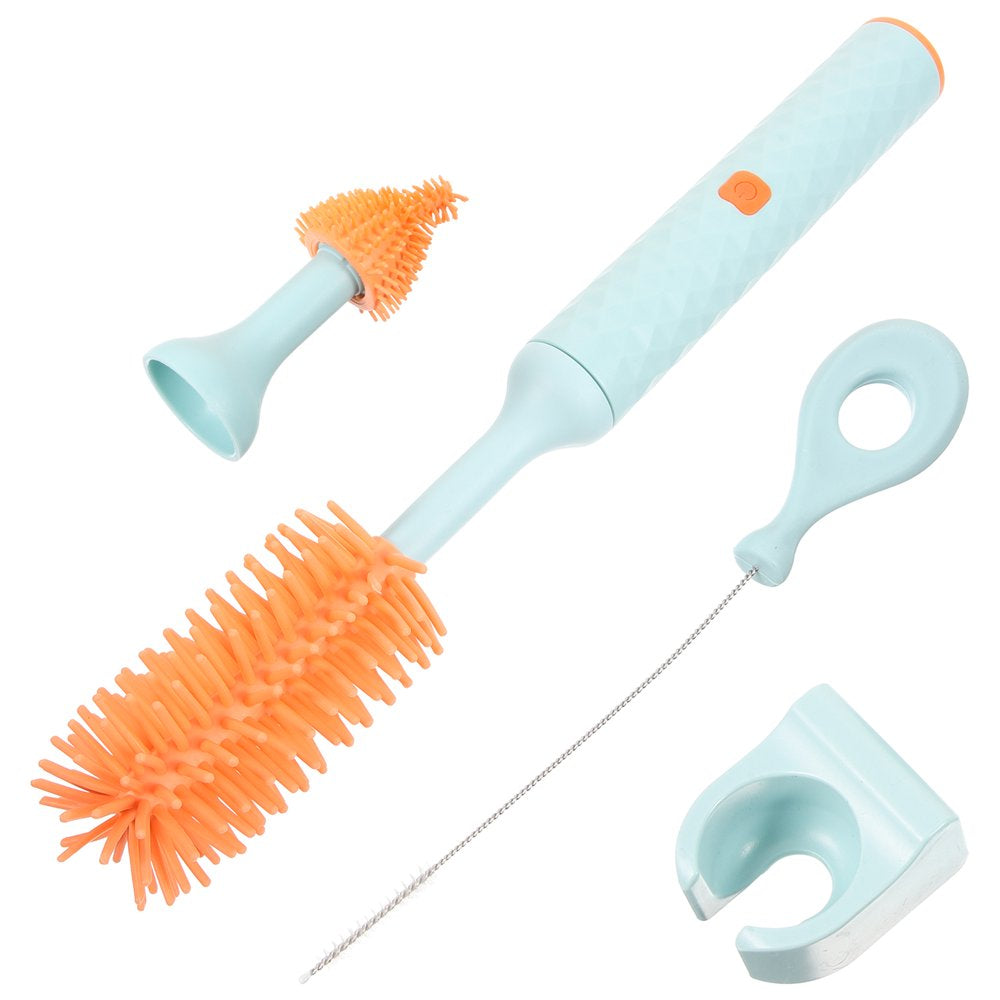 Baby Bottle Brush,1 Set Baby Bottle Cleaning Brush Milk Bottle Brush Electric Cleaning Brushes