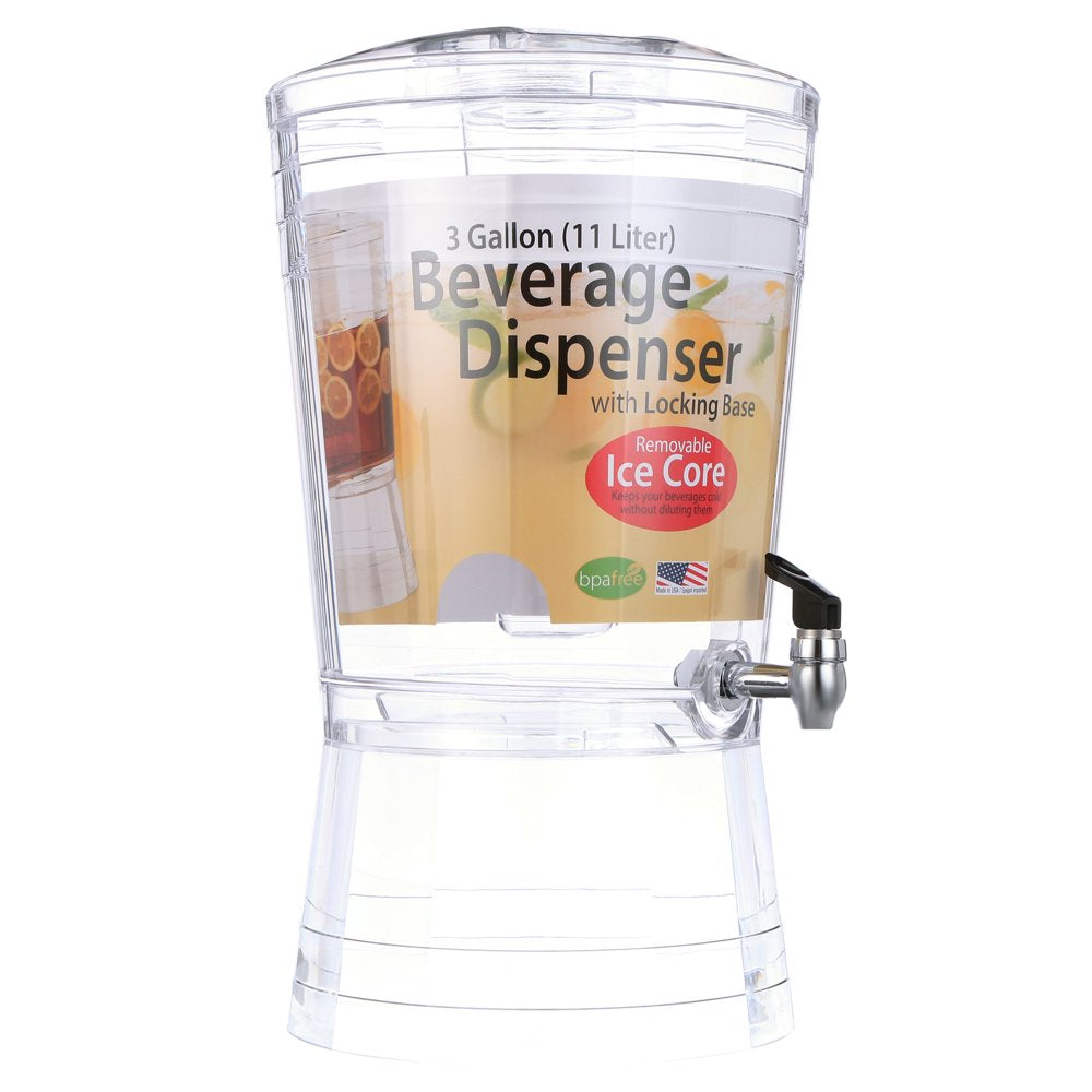 Creativeware 3 Gallon Mosaic Clear Acrylic Beverage Dispenser