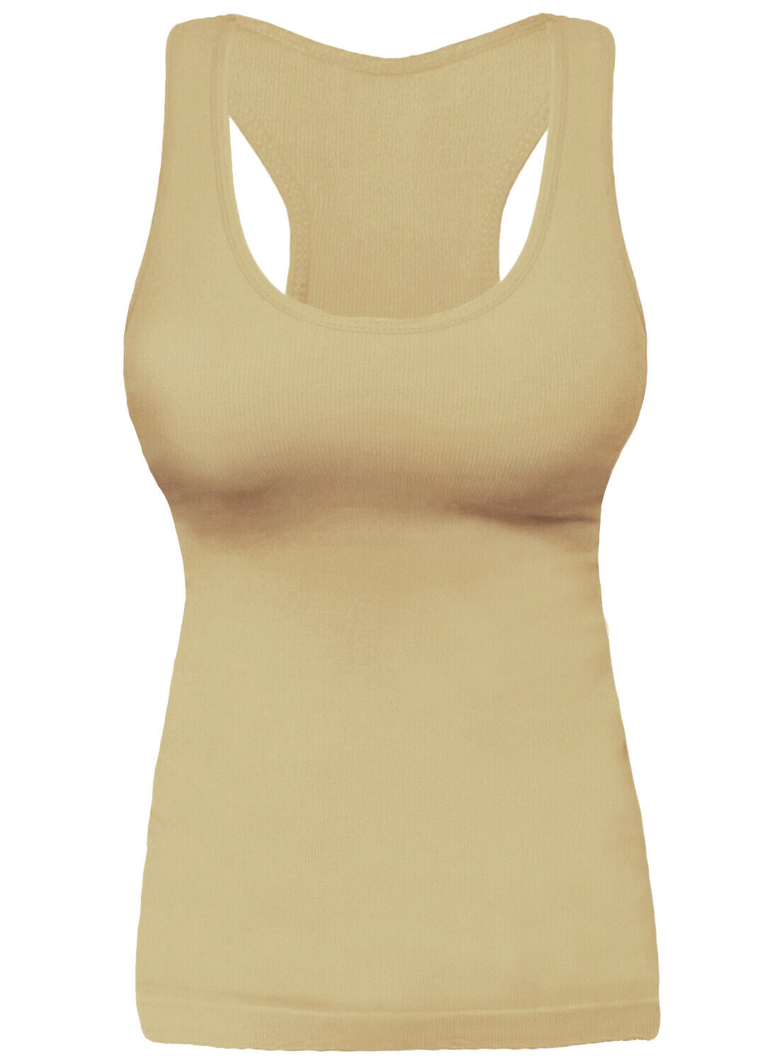 Ribbed Racerback Tank Top Camisole One Size