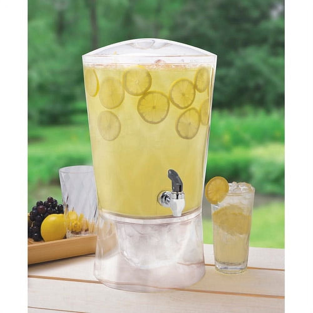 3 Gallon Clear Sculptured Beverage Dispenser