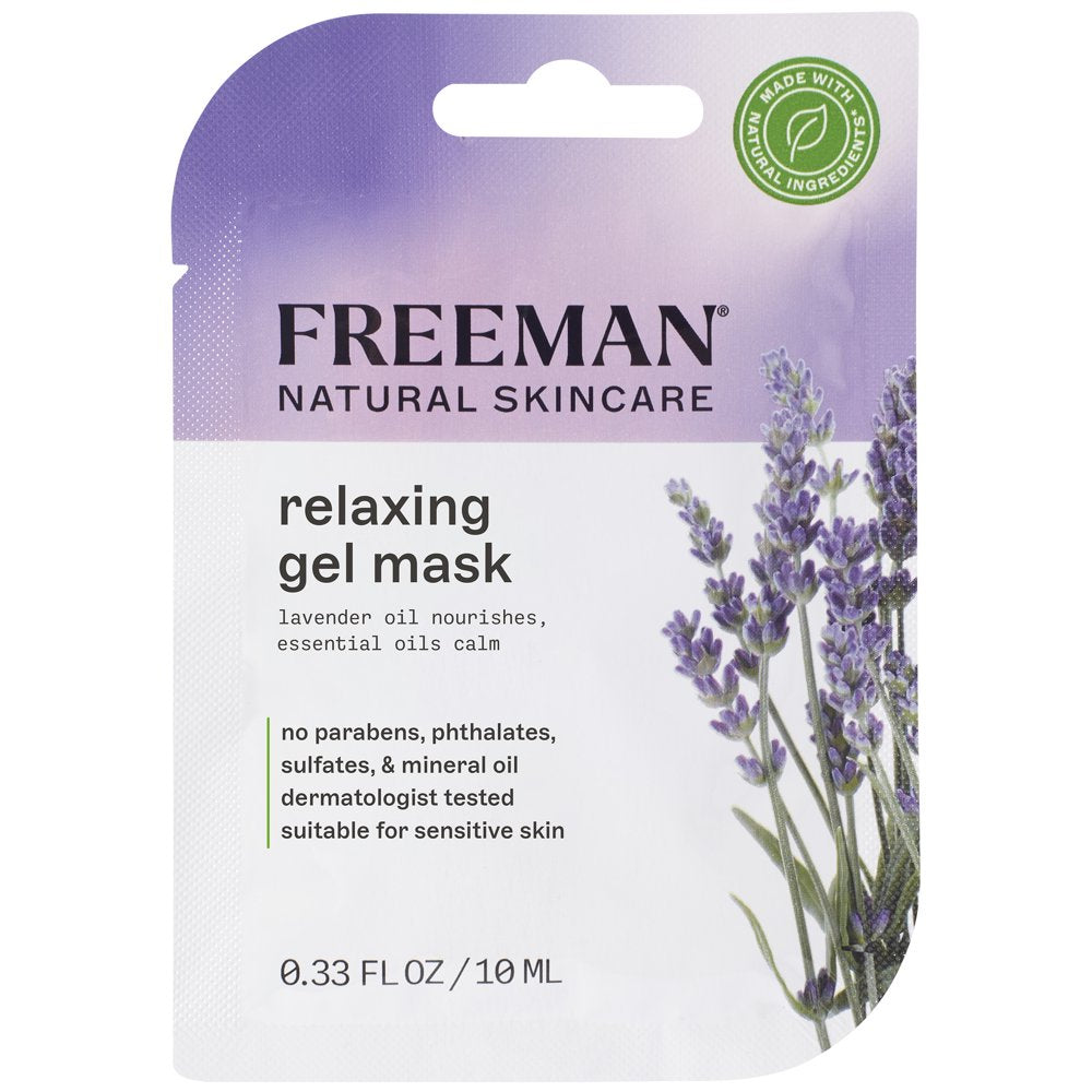 Natural Skincare Relaxing Lavender & Essential Oil Gel Leave on Facial Mask