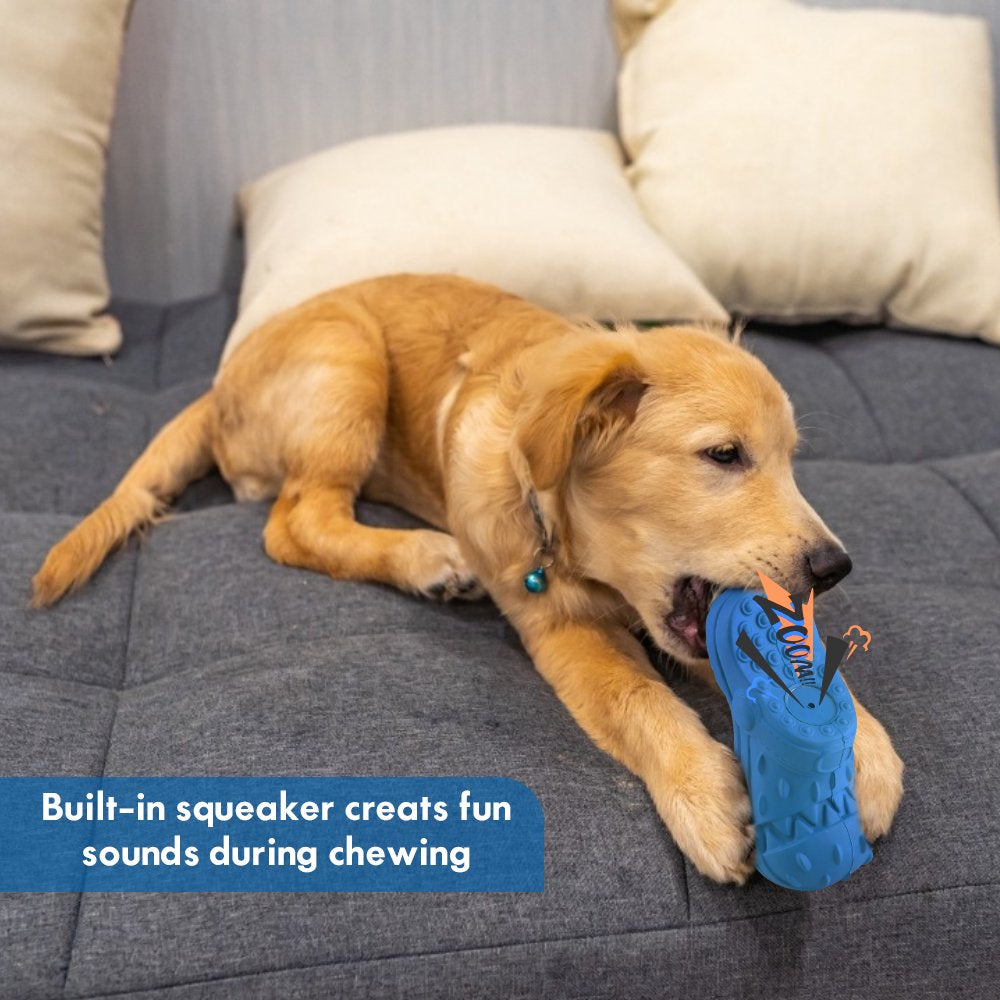 Squeaky Dog Toy Large Dog Chew Toys for Aggressive Chewers Rubber Dog Shoes Shape Toothbrush Toys