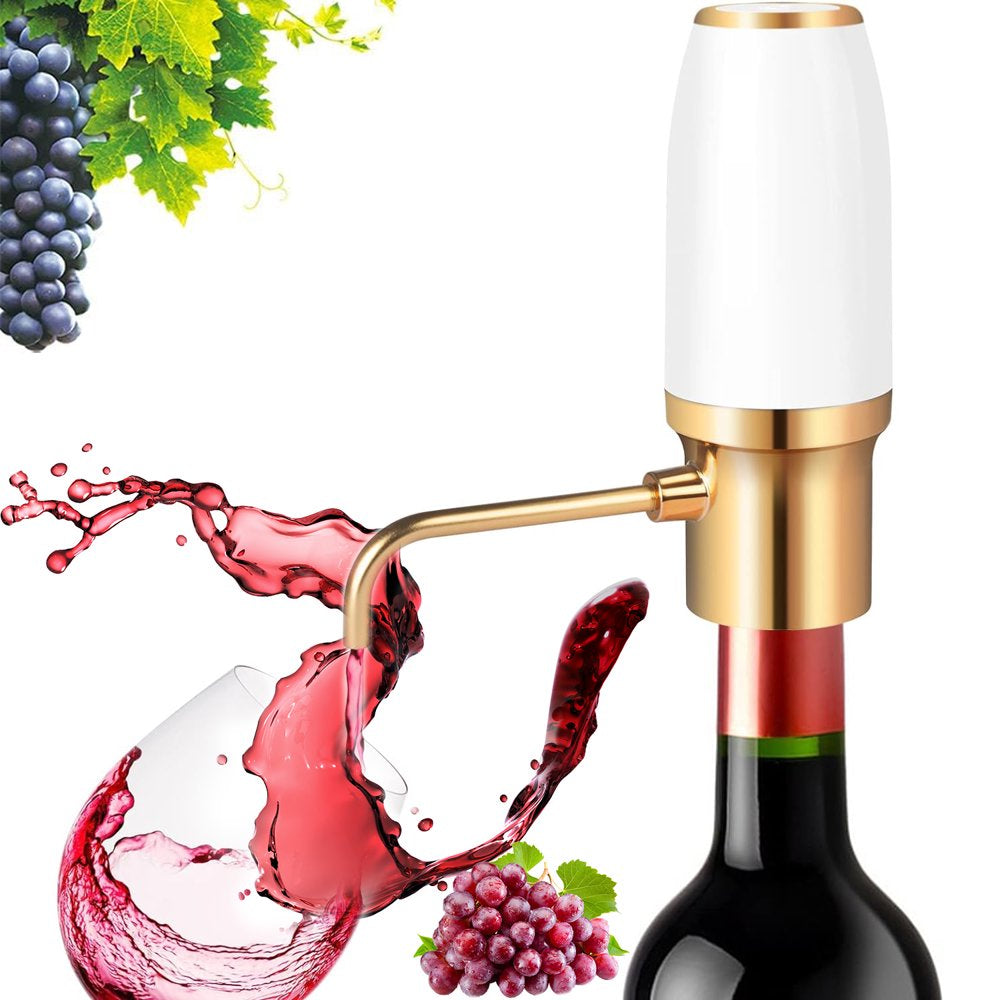 , Automatic Wine Decanter, One Touch Wine Dispenser Wine Pourer, USB Rechargeable, Wine Lover Gifts for Women Men