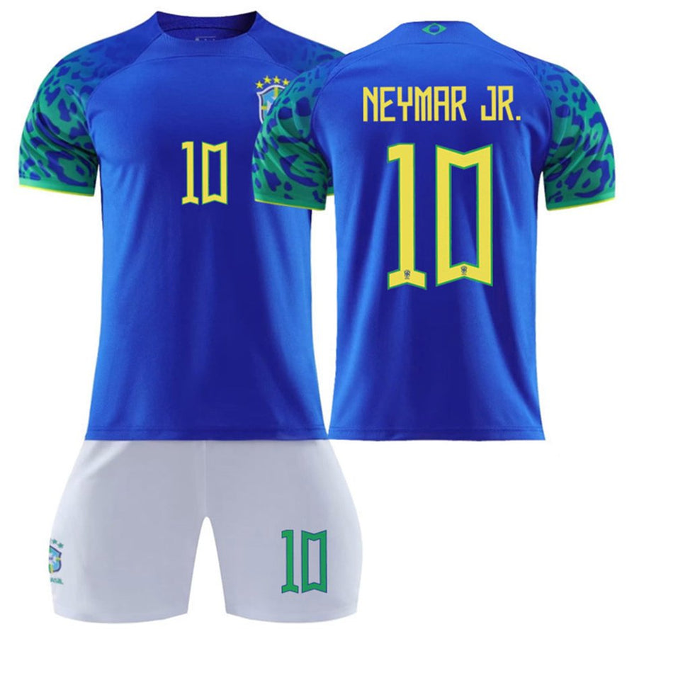 Mens/Kids 2022 Soccer Game Brazil Soccer #10 Jerseys Soccer Team Shirts