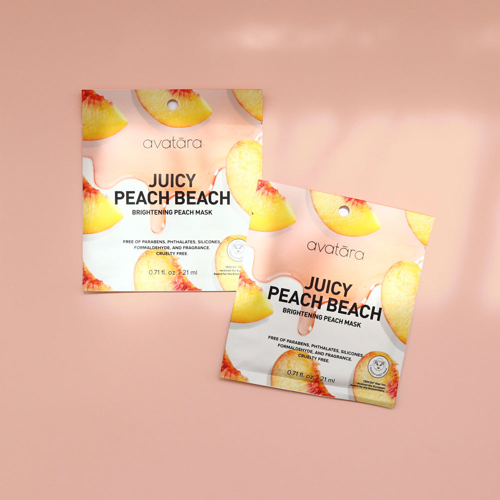 Juicy Peach Beach Face Mask, 5 Pack