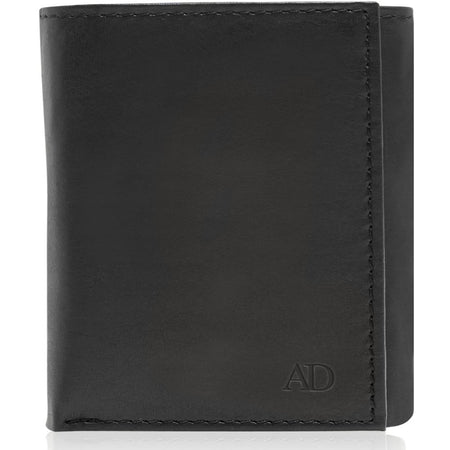 Genuine Leather Trifold Wallets for Men - Mens Trifold Wallet with ID Window Gifts for Men RFID Blocking