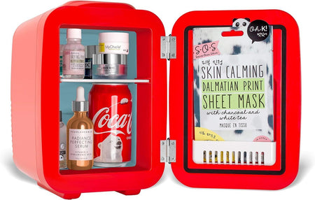 Retro Coca-Cola Mini Fridge for Bedroom - 4L/6 Can 12V Portable Cooler & Warmer