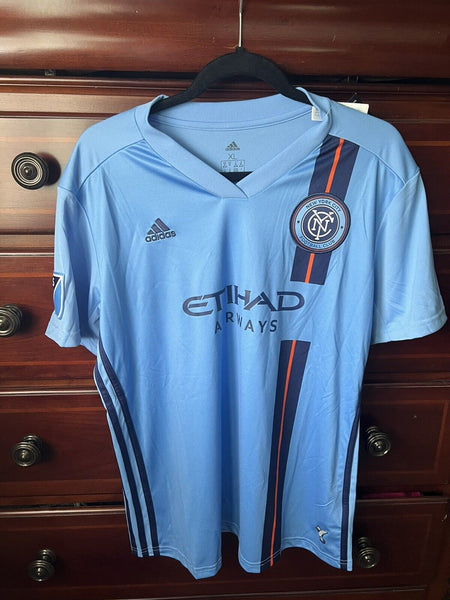 NEW New York City Football Club Soccer Jersey MLS Etihad Airways Women’S XLARGE