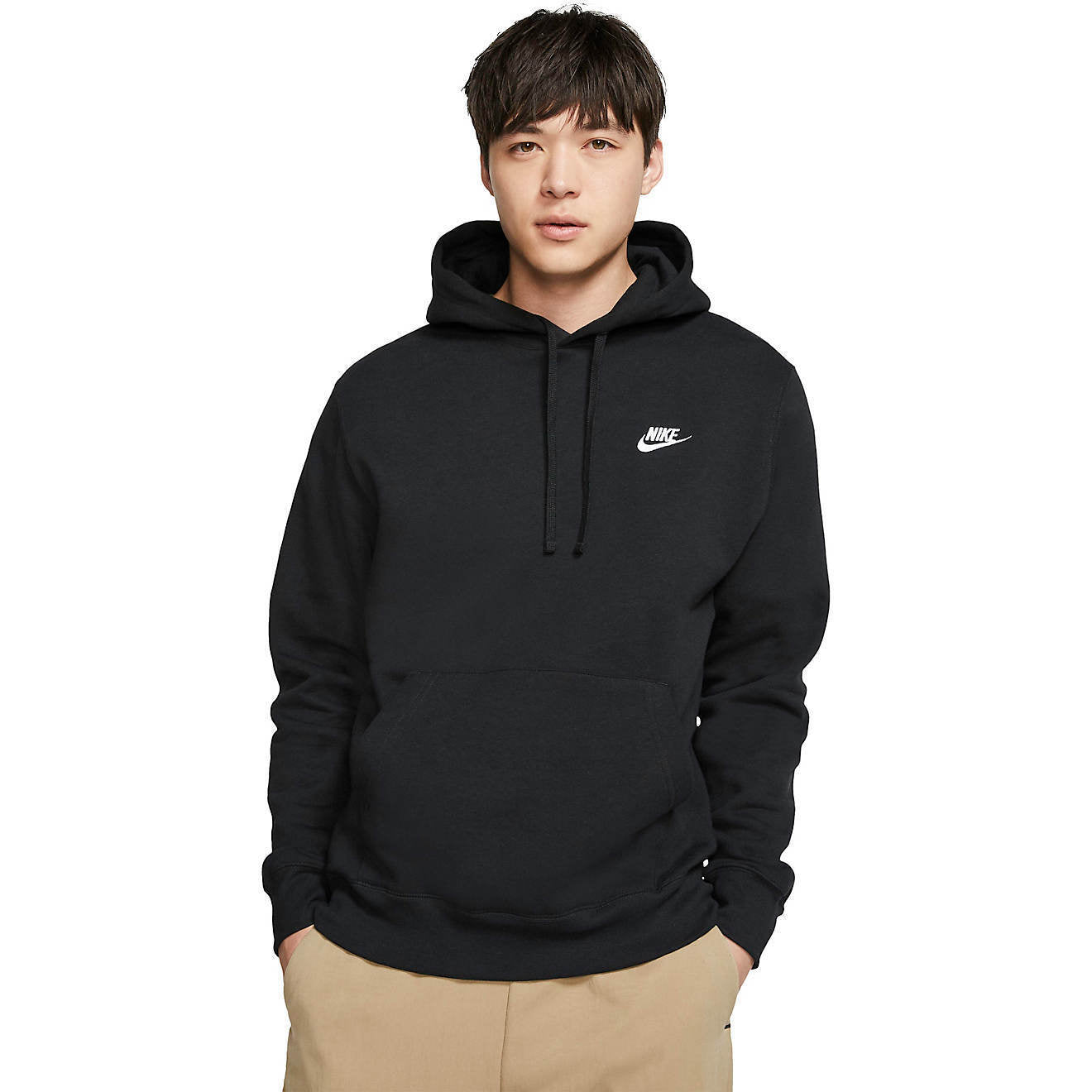 New Mens Nike Gym Athletic Embroidered Club Hoodie Hooded Sweatshirt Pullover