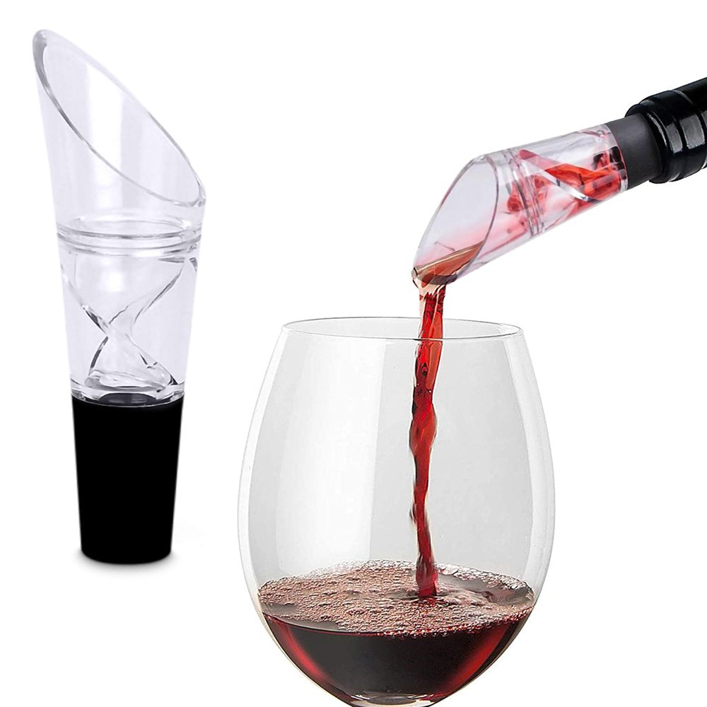 360-Degree Wine Aerator Pourer Spout - 2-In-1 Diffuser Oxygenator & Pouring Dispenser