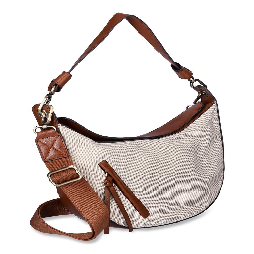 Women'S Selena Hobo Crossbody Bag, Natural Cognac