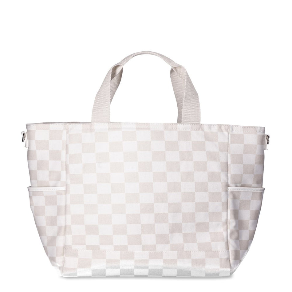 Women'S Beach Cooler Tote Bag Checkered