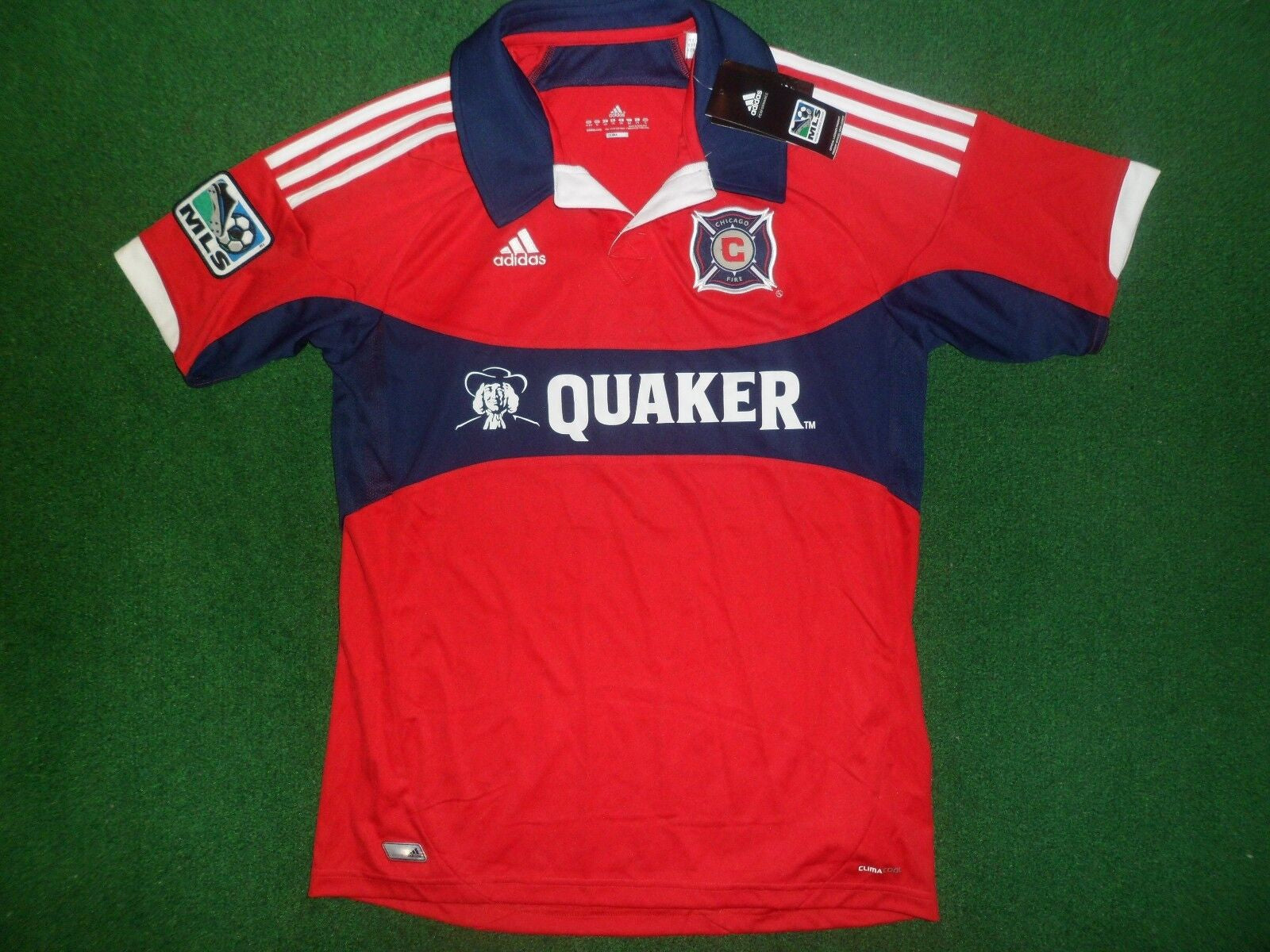 NEW adidas YOUTH MLS CHICAGO FIRE HOME SOCCER JERSEY ~YOUTH XL~ #X13604