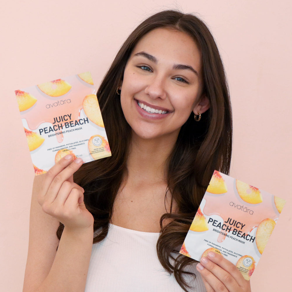 Juicy Peach Beach Face Mask, 5 Pack