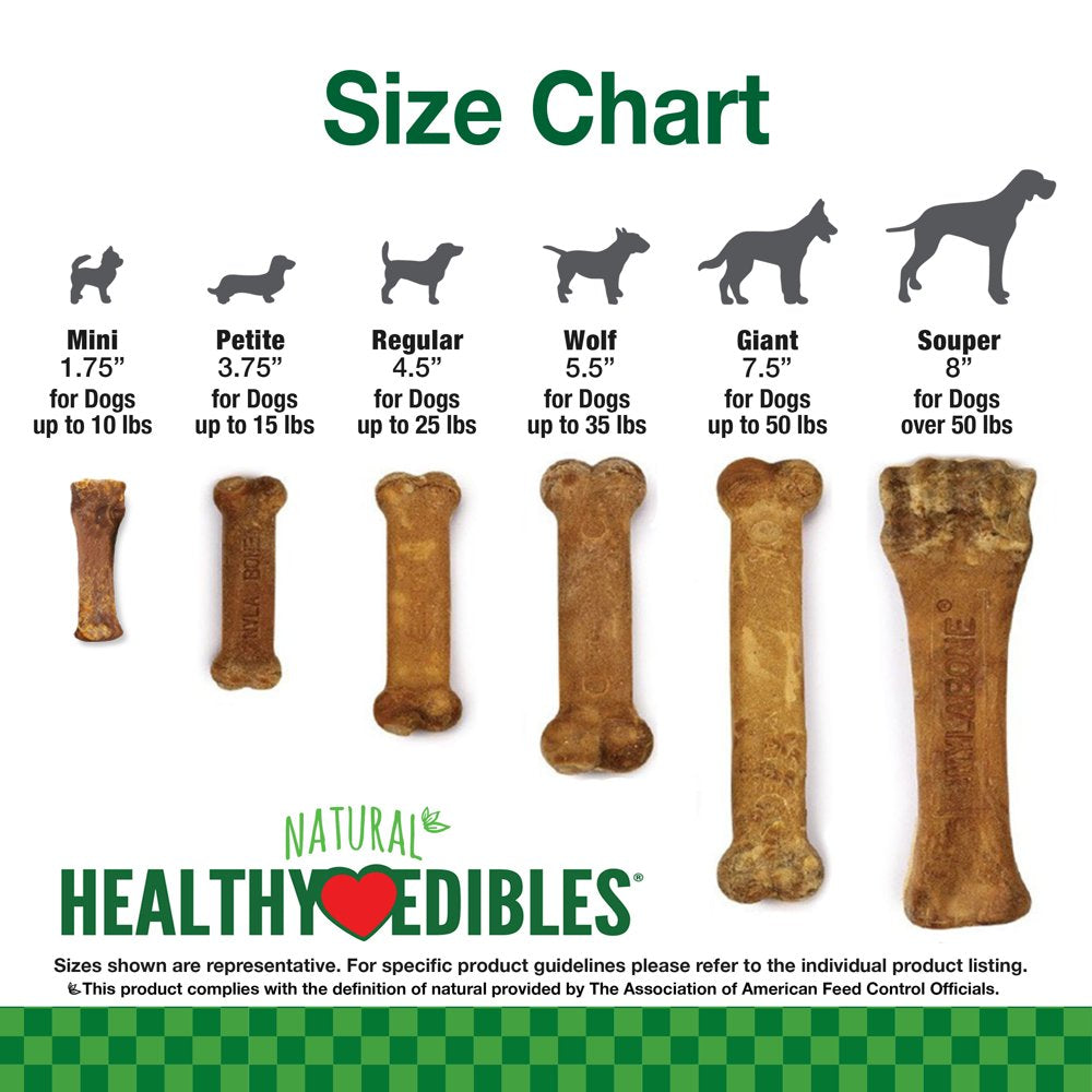 Healthy Edibles Puppy Natural Long Lasting Variety Dog Chew Treats Roast Beef, Turkey, & Apple, & Bacon X-Small/Petite - up to 15 Lbs. (3 Count)