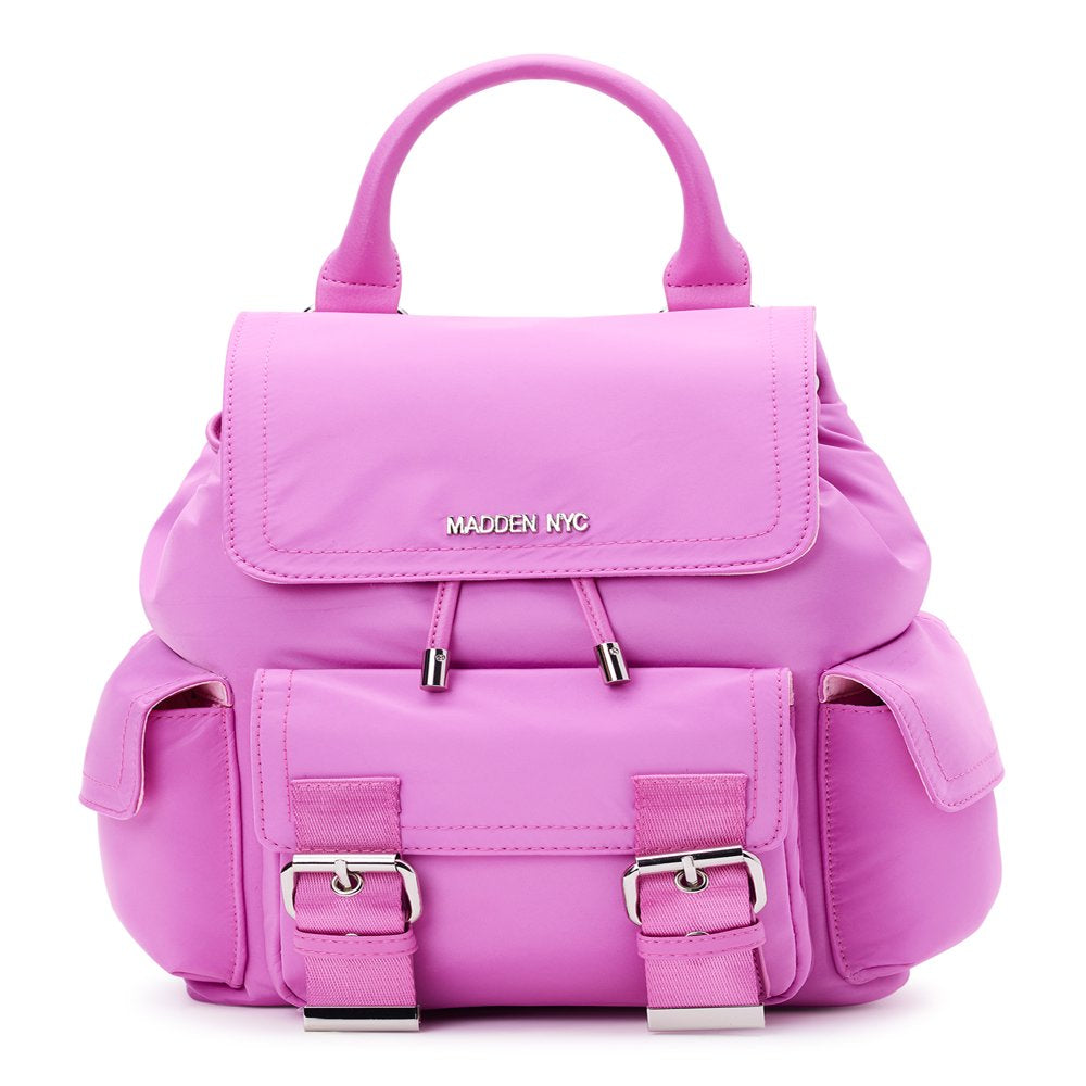 Women'S Buckle Flap Backpack, Pink