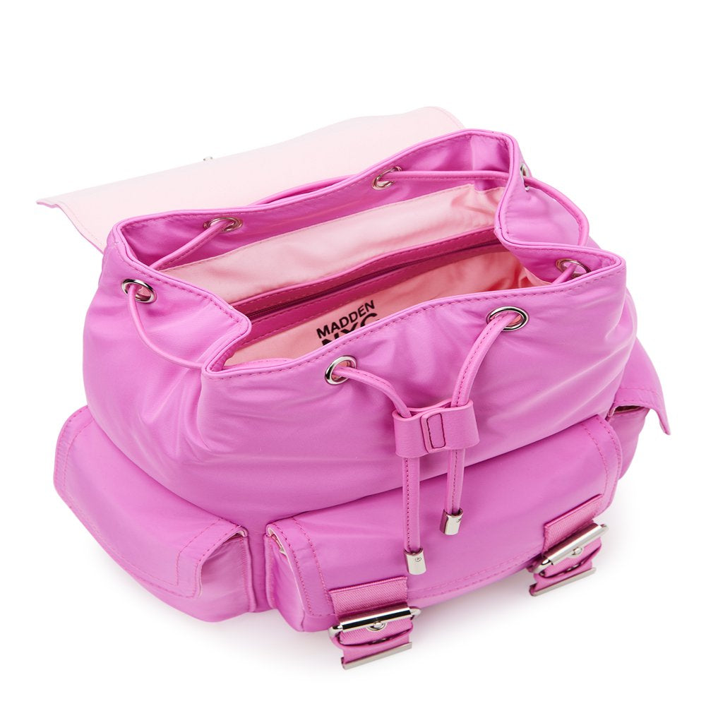 Women'S Buckle Flap Backpack, Pink