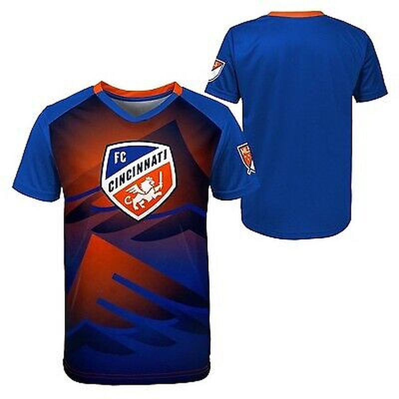 MLS FC Cincinnati Boys' Sublimated Poly Soccer Jersey - S