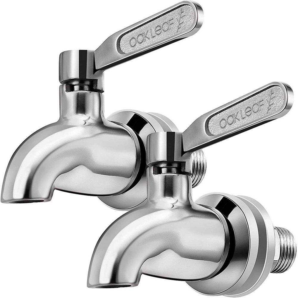 2 Pack Stainless Steel Beverage Jar Dispenser Replacement Spigot Faucet