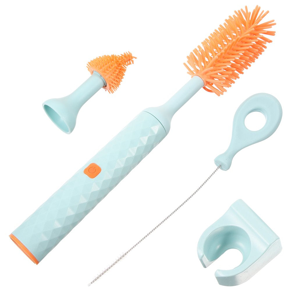 Baby Bottle Brush,1 Set Baby Bottle Cleaning Brush Milk Bottle Brush Electric Cleaning Brushes