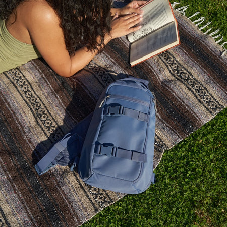 Sling Pack, Blue Indigo, Polyester Messenger Bag, Adult, Teen