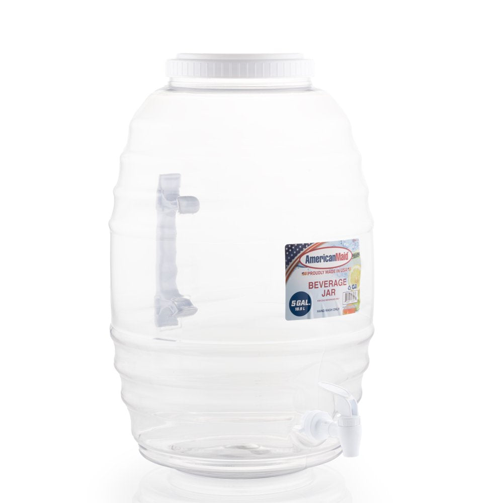 5 Gallon Vitrolero White Beverage Dispenser