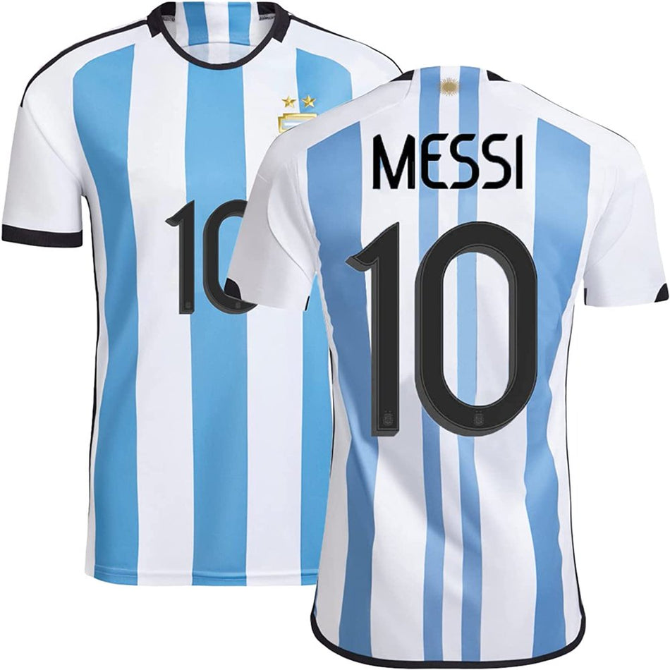 2022 Argentina Soccer Team Jersey #10 Shirt/Jersey/Shorts for Men Adult Sizes