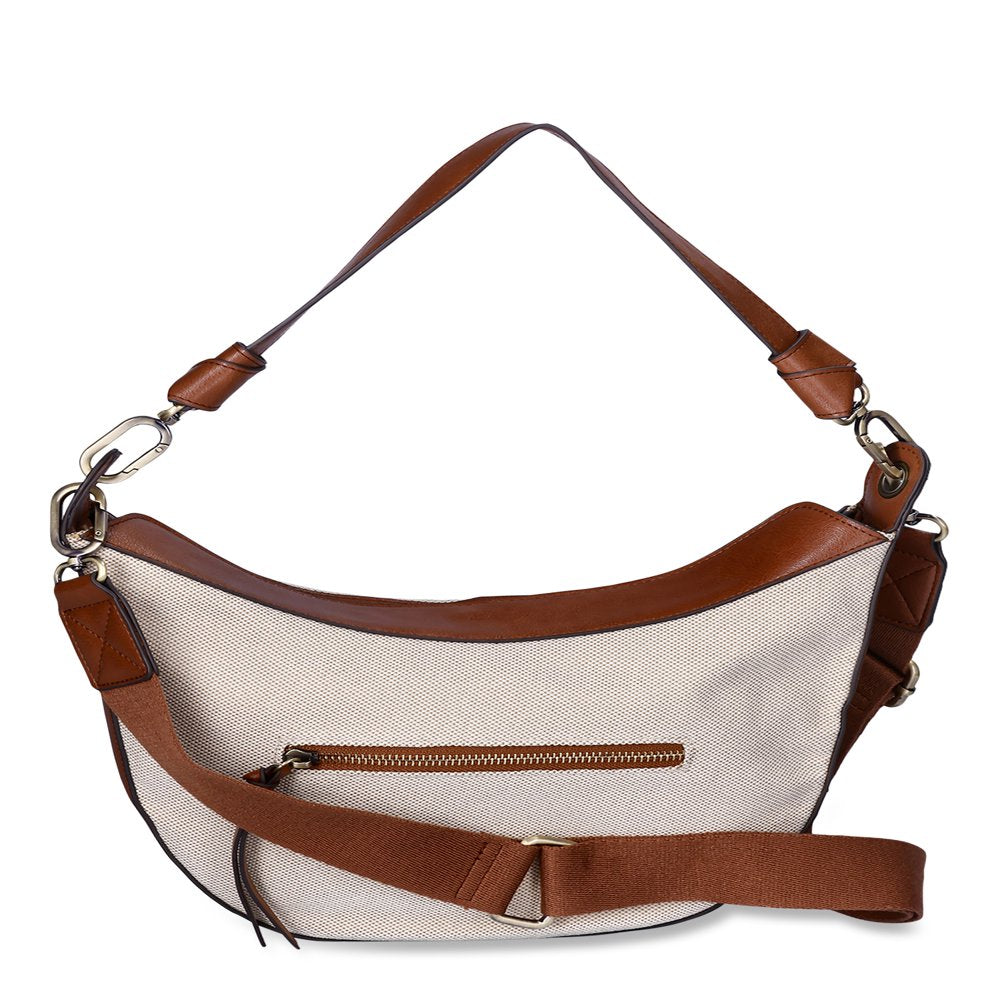 Women'S Selena Hobo Crossbody Bag, Natural Cognac