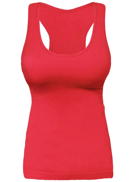 Ribbed Racerback Tank Top Camisole One Size