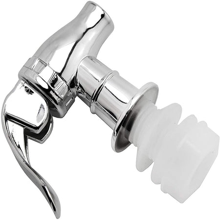 Cornucopia Push Style Spigot for Beverage Dispenser Carafe, Replacement Lever Pour Spout for Beverage Dispenser