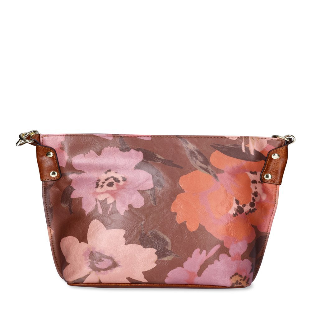 Floral Printed Bucket Crossbody Handbag, Women'S