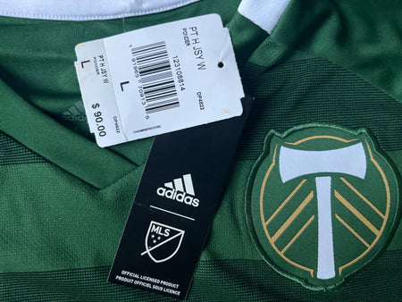 ADIDAS MLS PORTLAND TIMBERS WOMEN'S SOCCER JERSEY DP4822 SIZE LARGE NWT $90