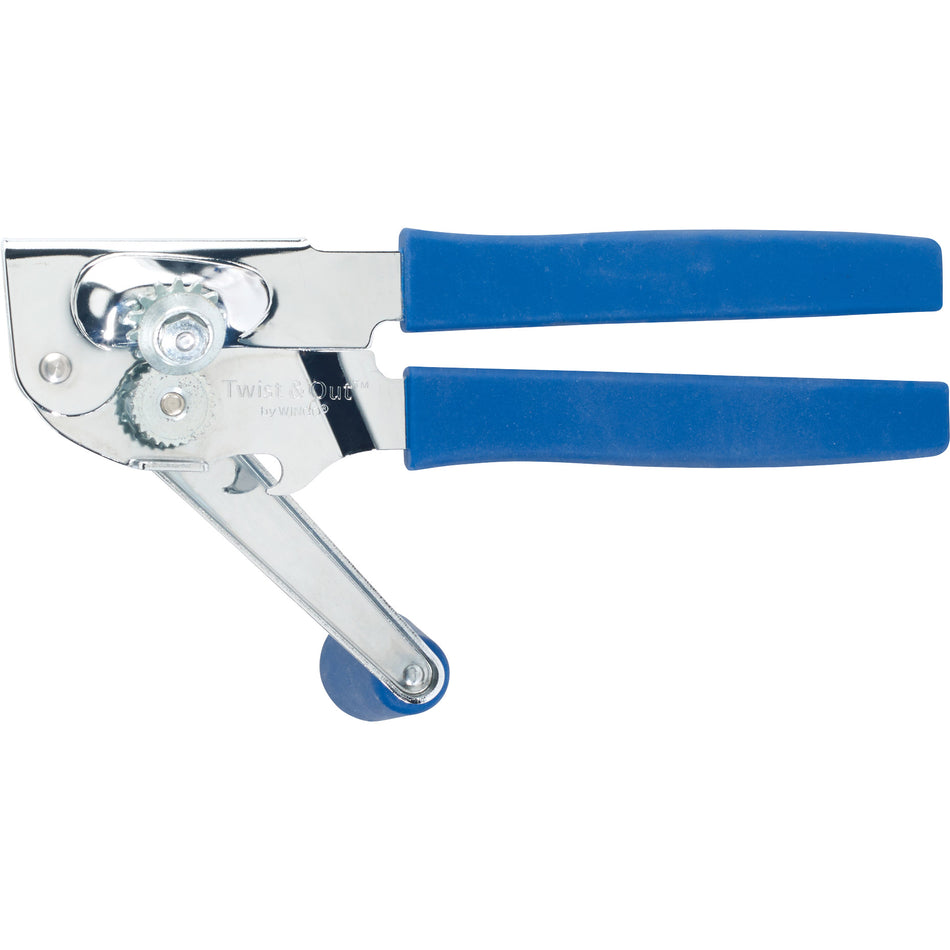 8-3/4" Portable Can Opener with Crank Handle, Chrome Plated