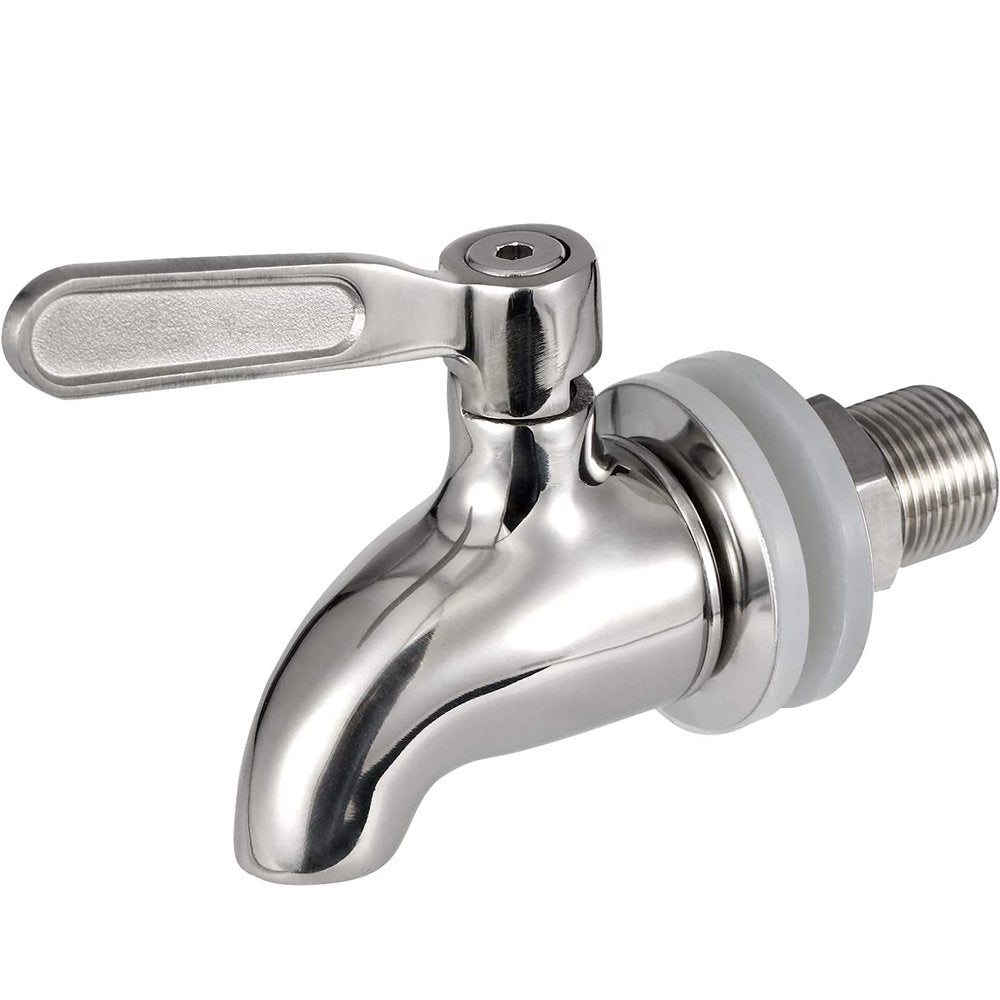 2 Pack Stainless Steel Beverage Jar Dispenser Replacement Spigot Faucet