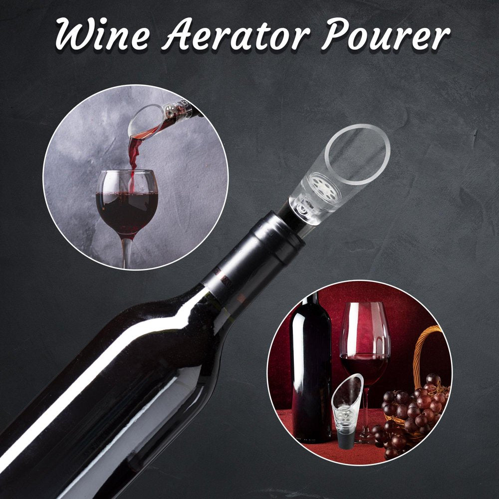 Wine Aerator Pourer Spout – 2-In-1 Diffuser Oxygenator and Pouring Dispenser (1 Pack)