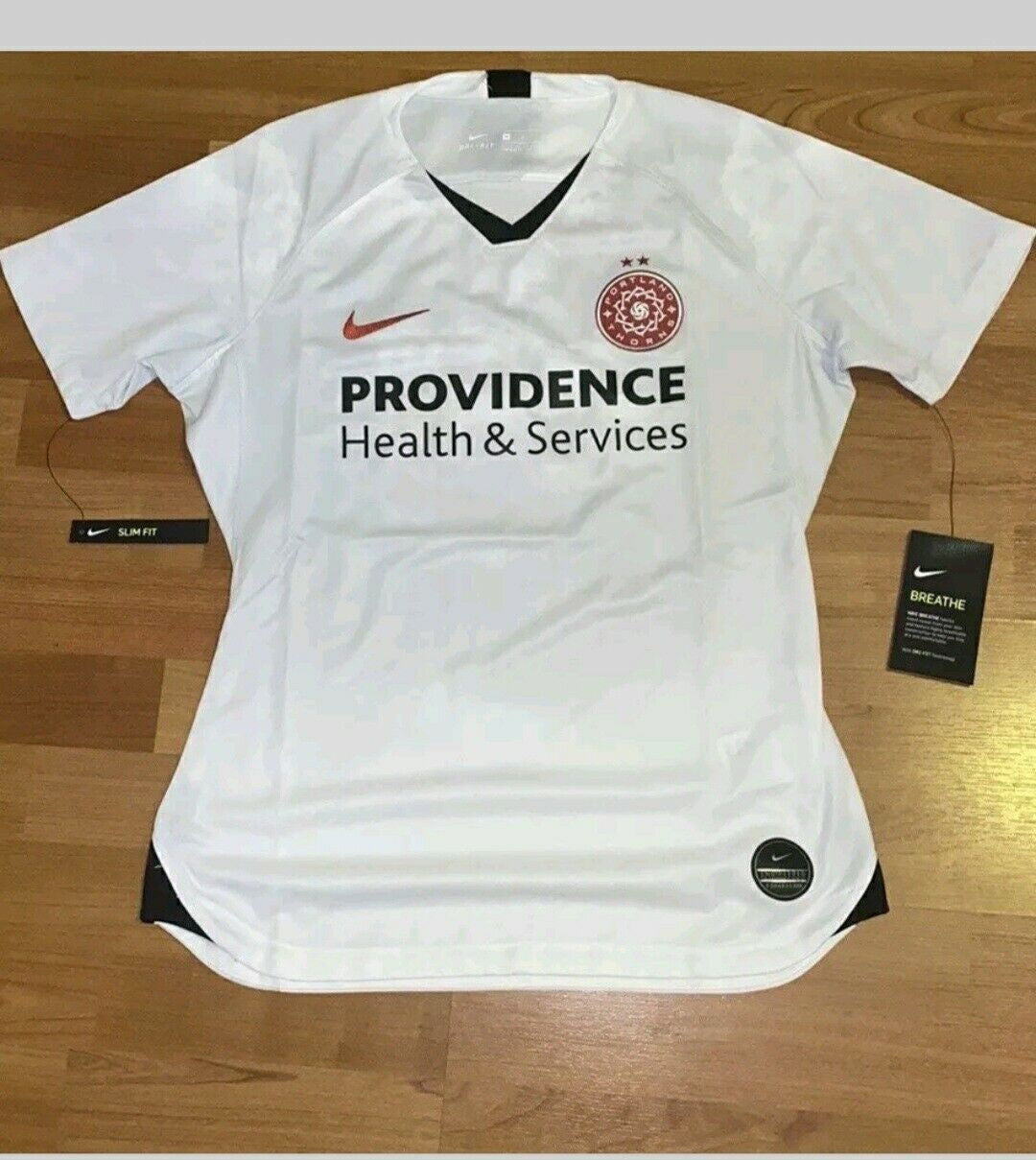 Woman Nike Breathe Portland Thorns FC 19 Stadium Away Jersey Size M/ AR0719-101