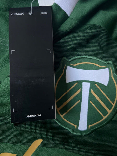ADIDAS MLS PORTLAND TIMBERS WOMEN'S SOCCER JERSEY DP4822 SIZE LARGE NWT $90