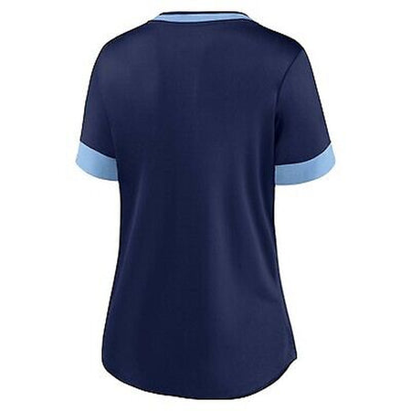 MLS Sporting Kansas City Women'S Two Tone V-Neck Jersey - S