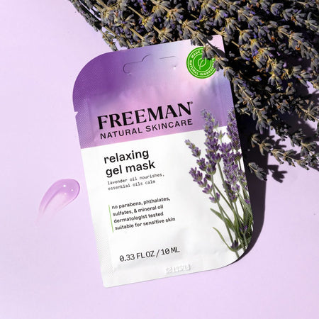 Natural Skincare Relaxing Lavender & Essential Oil Gel Leave on Facial Mask