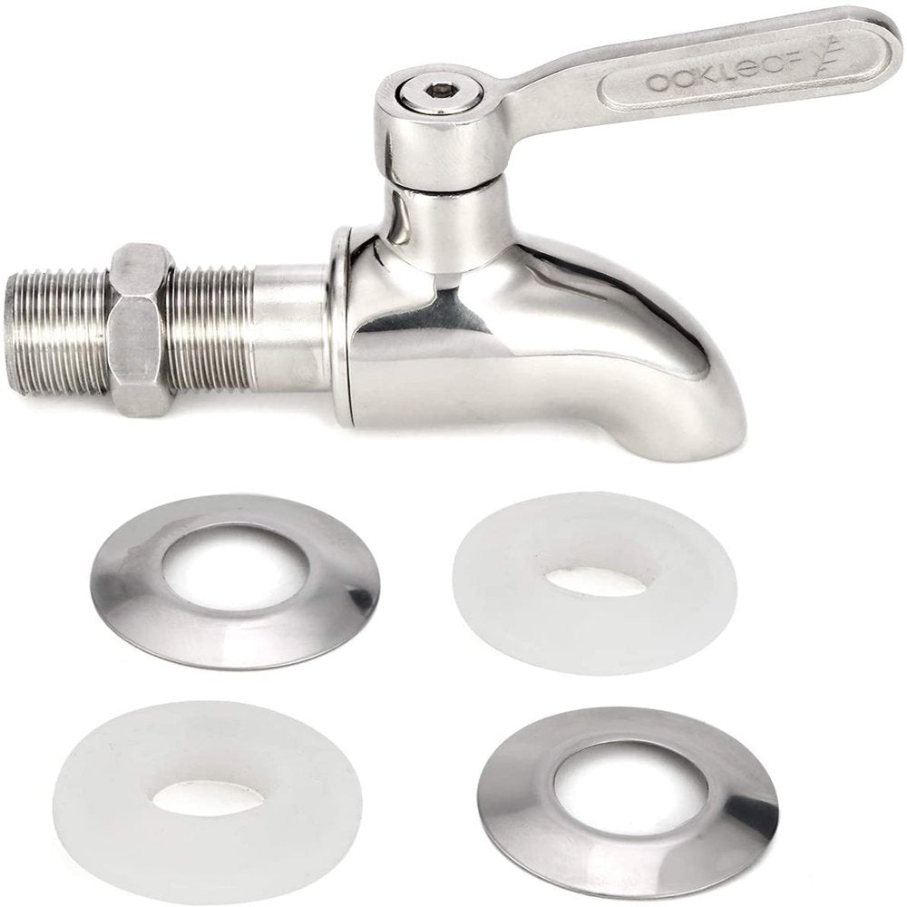 2 Pack Stainless Steel Beverage Jar Dispenser Replacement Spigot Faucet