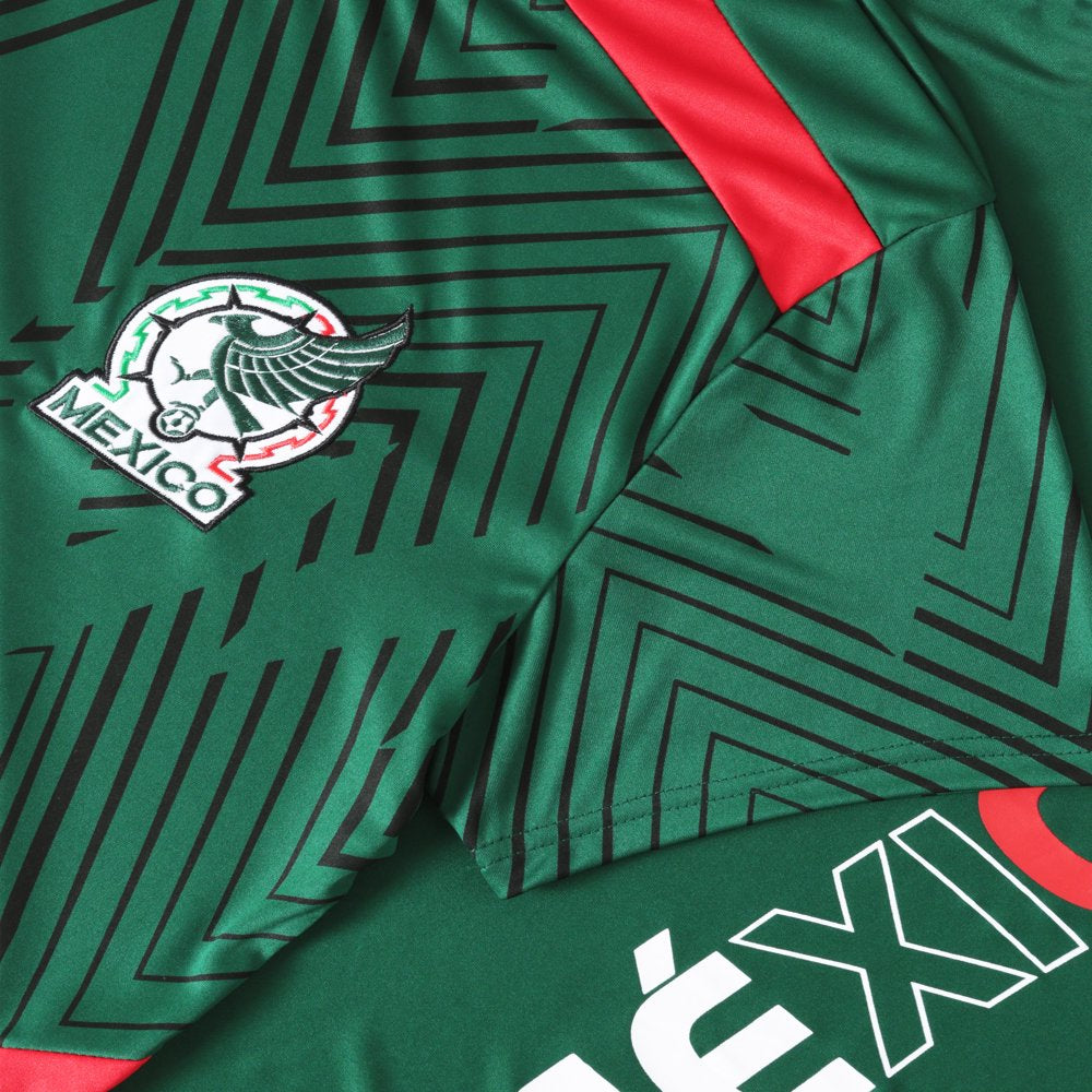 Men'S Mexico Football Soccer Pullover National Team Quick Dry Jersey Shirt