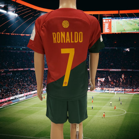 Kids | RONALDO #7 PORTUGAL  Futbol Sports Soccer Jersey T-Shirts & Shorts 00133