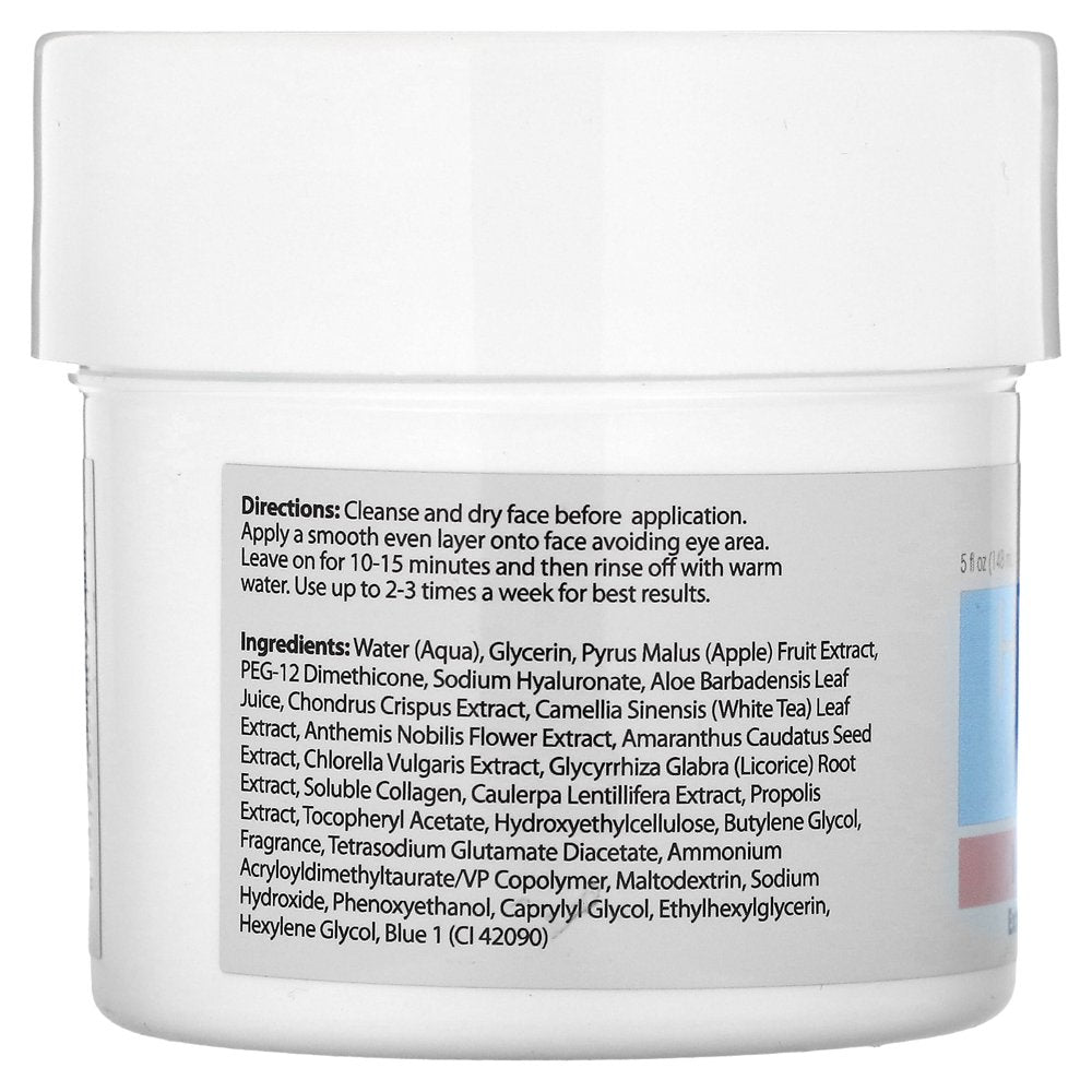 Hyaluronic Acid Gel Face Mask for Moisturizing Dry Skin. 5 Fl Oz